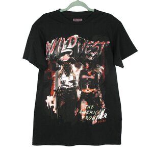 Reason Women Rock & Roll Cowgirl Wild West Short Sleeve Graphic T-Shirt Size M